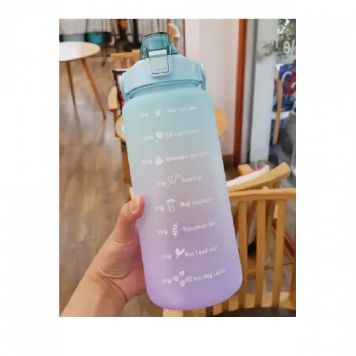HERŞEYTREND Günlük Motivasyon Su Matarası 2 Litre