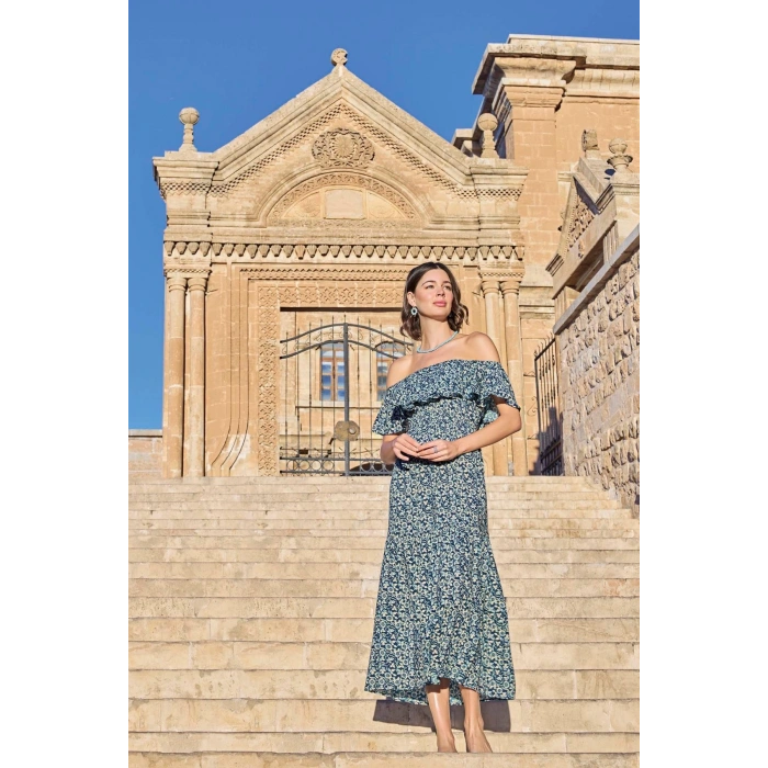 HERŞEYTREND  Çiçek Desenli Elbise