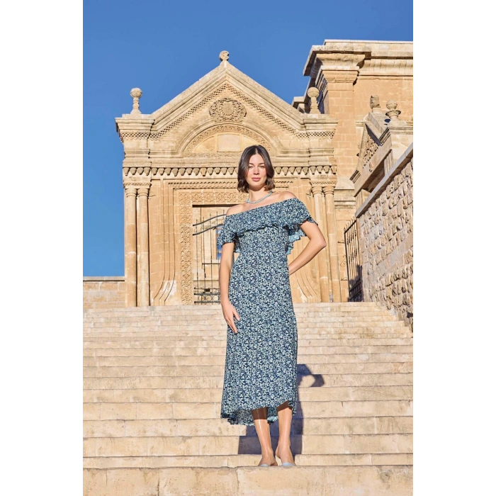 HERŞEYTREND  Çiçek Desenli Elbise