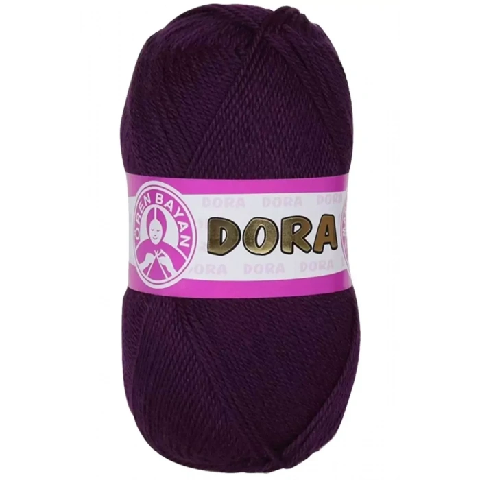 HERŞEYTREND 1 Adet Dora El Örgü İpi Yünü 100 gr 061 Mürdüm