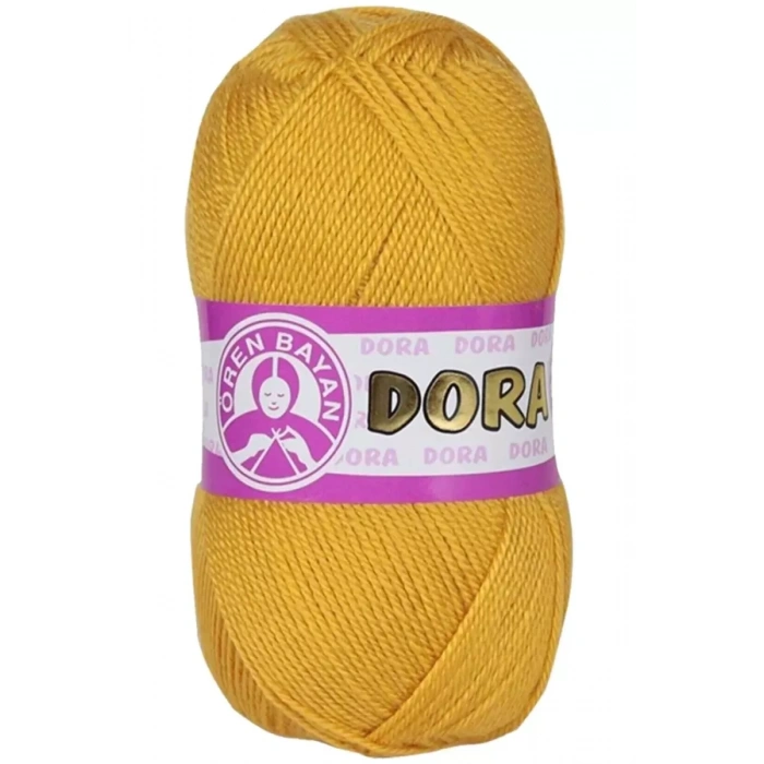HERŞEYTREND 1 Adet Dora El Örgü İpi Yünü 100 gr 102 Sarı