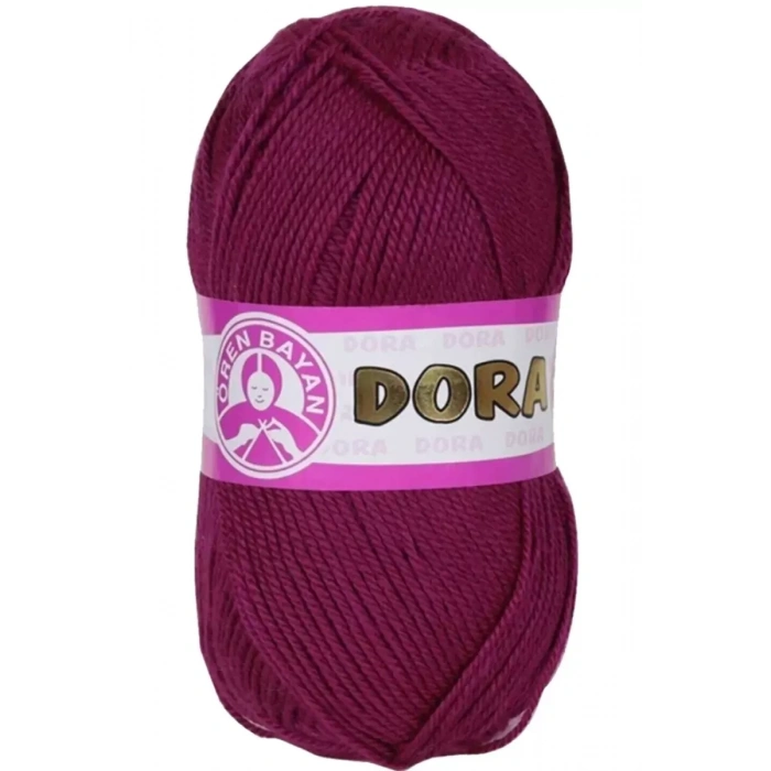 HERŞEYTREND 1 Adet Dora El Örgü İpi Yünü 100 gr 103 Mürdüm