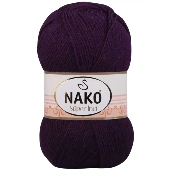 HERŞEYTREND 1 Adet Süper İnci El Örgü İpi 100 gr Mor 3260