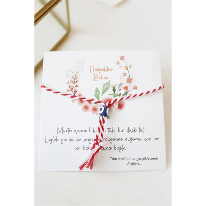 HERŞEYTREND 12li Paket Marteniçka İp Bileklik - Kırmızı