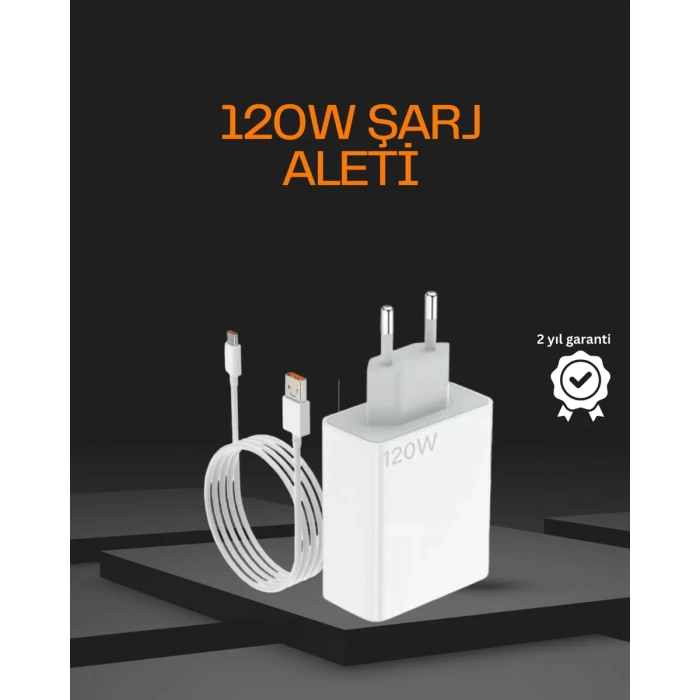 HERŞEYTREND 120 Watt Type C Şarj Başlığı Poco X3 X4 X5 Pro Uyumlu