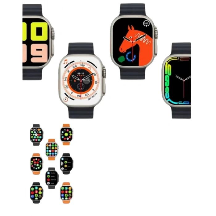 HERŞEYTREND 2025 Model Akıllı Saat Kordon Hediyeli Çağrı Cevaplama Uzun Pil Süreli Android İOS Uyumlu