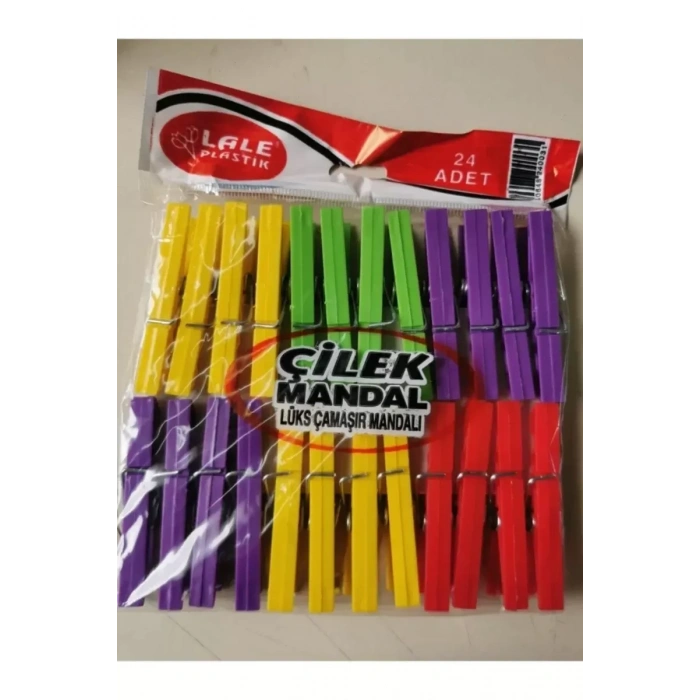 HERŞEYTREND 24 Plastik Çilek Mandal Royaleks-L003