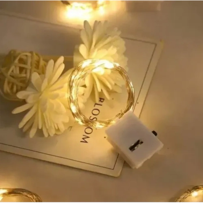 HERŞEYTREND 2m Pilli Peri Led Beyaz Işık
