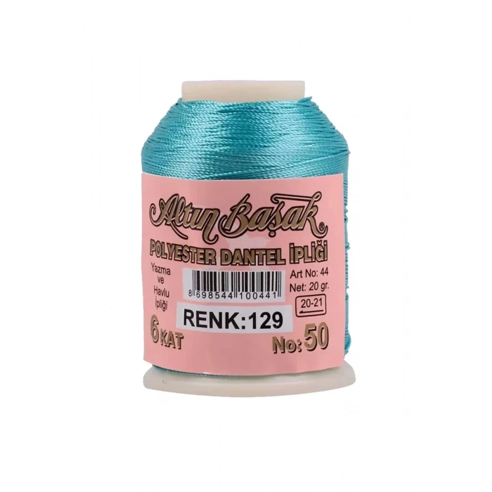 HERŞEYTREND 3 Adet Altınbaşak Oya ve Dantel İpi 20 gr - Royaleks - No: 129