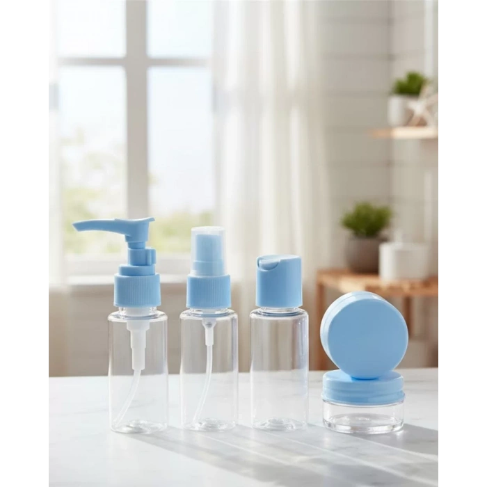 HERŞEYTREND 30 ml 5’li Seyahat Boy Kozmetik Organizer Seti