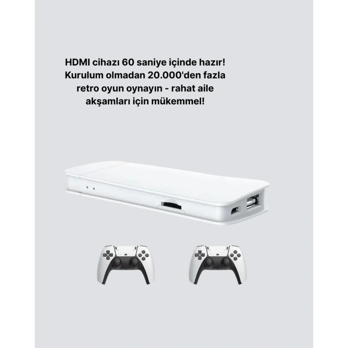 HERŞEYTREND 3D ve 4K Görüntü Kaliteli Çok Oyunculu Retro Oyun Konsolu