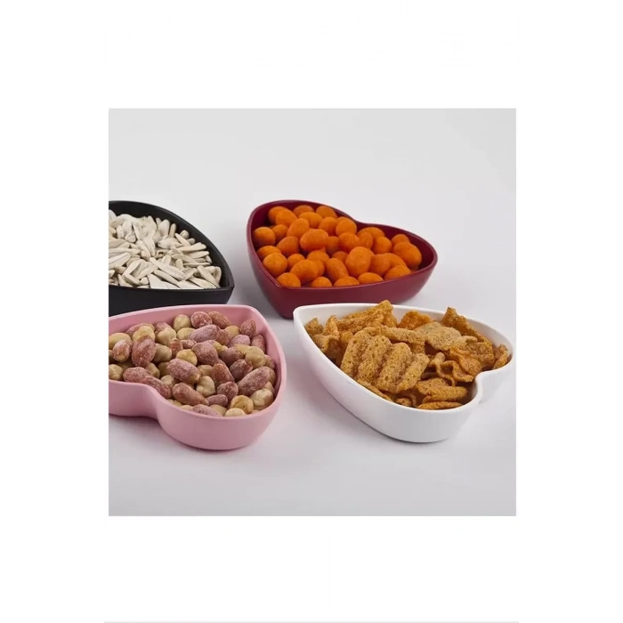 HERŞEYTREND 4 Parça Kalp Çerezlik Royaleks-M11349