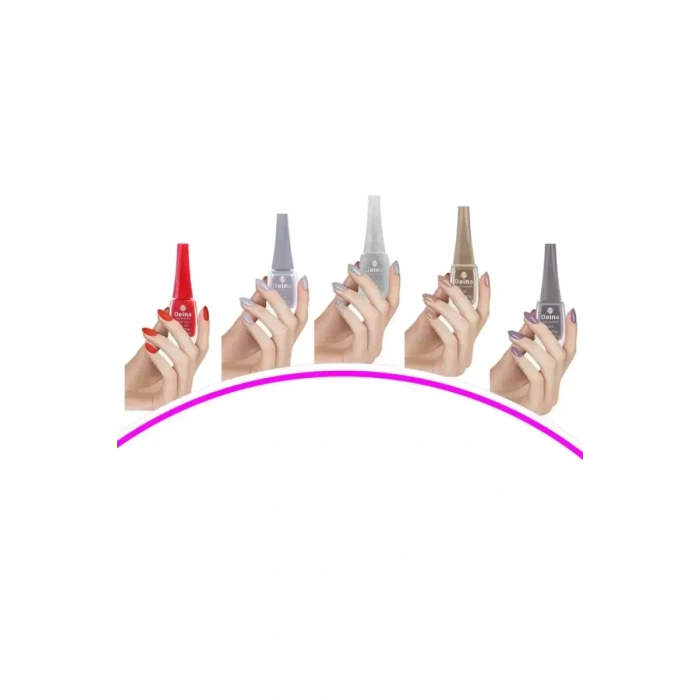 HERŞEYTREND 5 Adet Keratinli Besleyici Oje 14 ml SET15