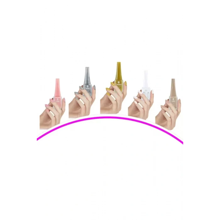 HERŞEYTREND 5 Adet Keratinli Besleyici Oje 14 ml SET7
