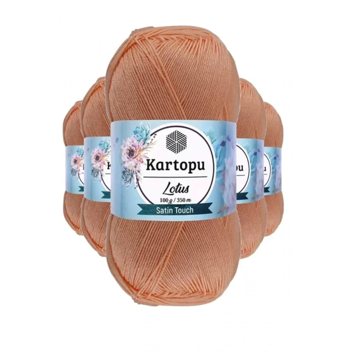 HERŞEYTREND 5 Adet Lotus Bikini Büstiyer Bluz Örgü İpi  K277 Şeftali