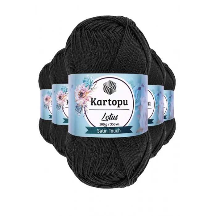 HERŞEYTREND 5 Adet Lotus Bikini Büstiyer Bluz Örgü İpi  K940 Siyah