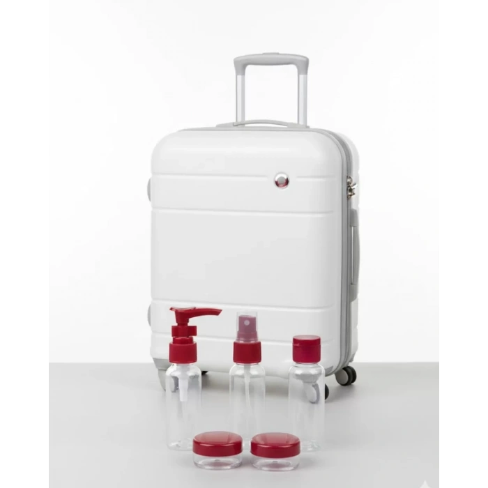 HERŞEYTREND 5’li Seyahat Boy Kozmetik Şişe Seti 30 ml Çantalı Organizer