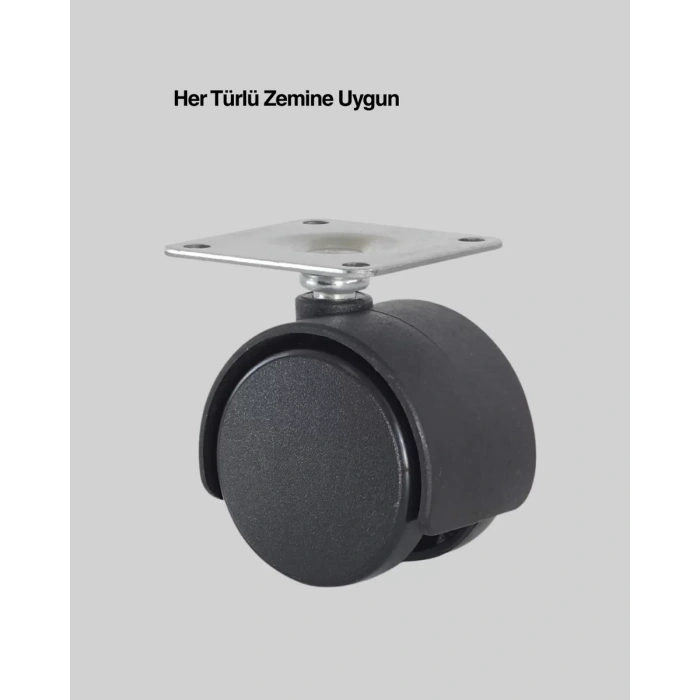 HERŞEYTREND 6 cm Döner Kilitsiz Ayak Tek Parça