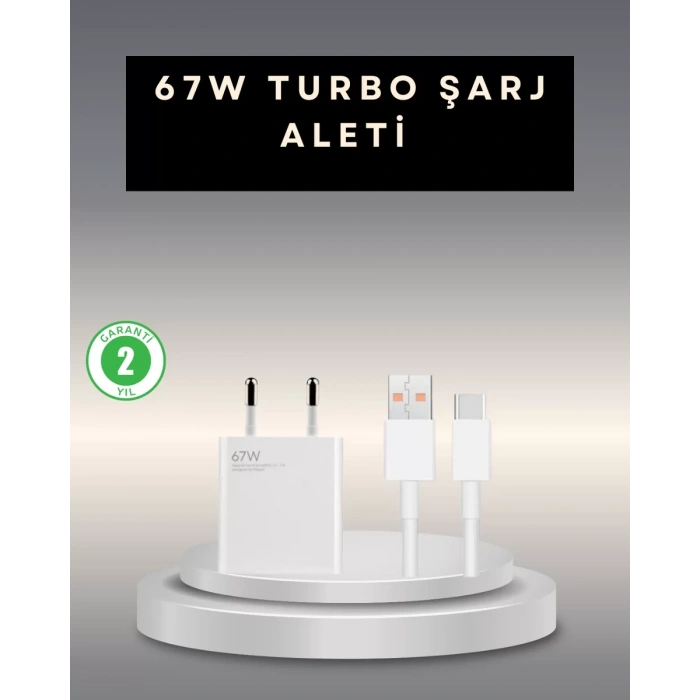 HERŞEYTREND 67 Watt Type C Şarj Adaptörü Poco X3 X4 X5 Pro Uyumlu