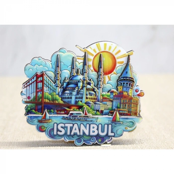 HERŞEYTREND Ahşap İstanbul Temalı Magnet
