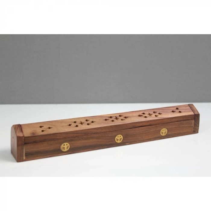 HERŞEYTREND Ahşap Maun Tabut Tütsülük Model 2