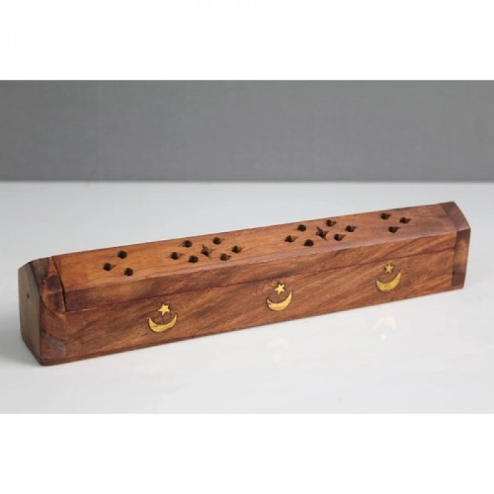 HERŞEYTREND Ahşap Maun Tabut Tütsülük Model 3