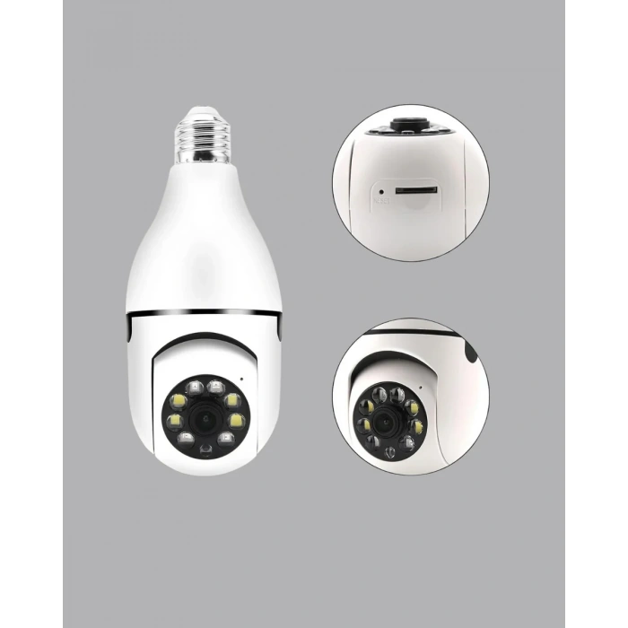 HERŞEYTREND Akıllı Duy Kamera Gece Görüşlü ve Hareket Algılama Sensörlü