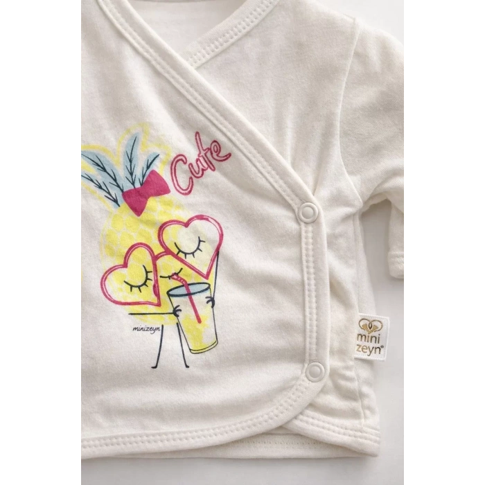 HERŞEYTREND Ananaslı Kalpli 5 Parça Hastane Çıkış Seti