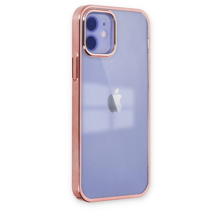 HERŞEYTREND Apple İphone 12 Kılıf Element Silikon - Pembe