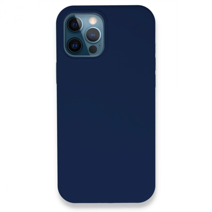 HERŞEYTREND Apple İphone 12 Pro Kılıf Lansman Legant Silikon - Lacivert