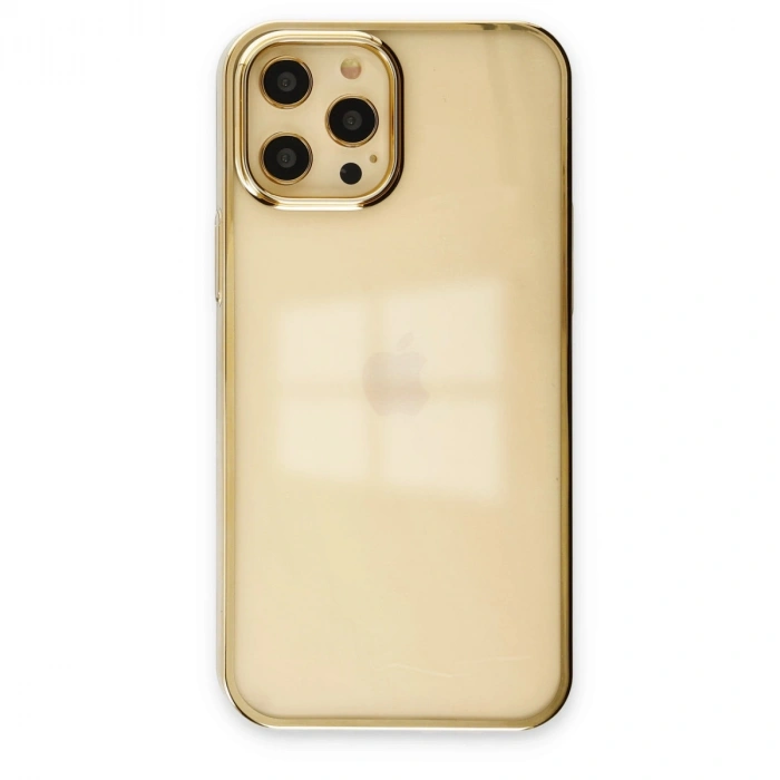 HERŞEYTREND Apple İphone 12 Pro Max Kılıf Element Silikon - Gold