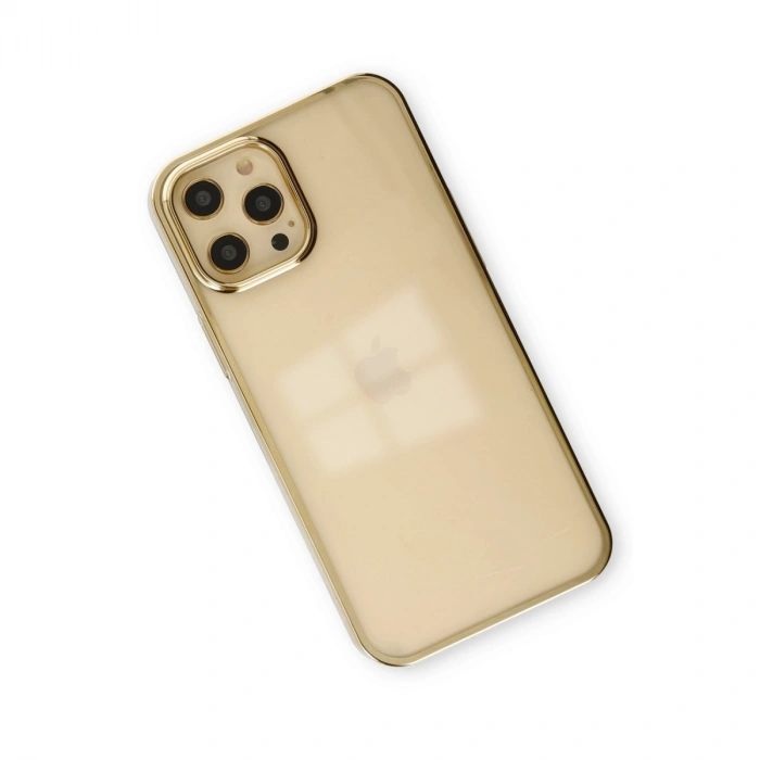 HERŞEYTREND Apple İphone 12 Pro Max Kılıf Element Silikon - Gold