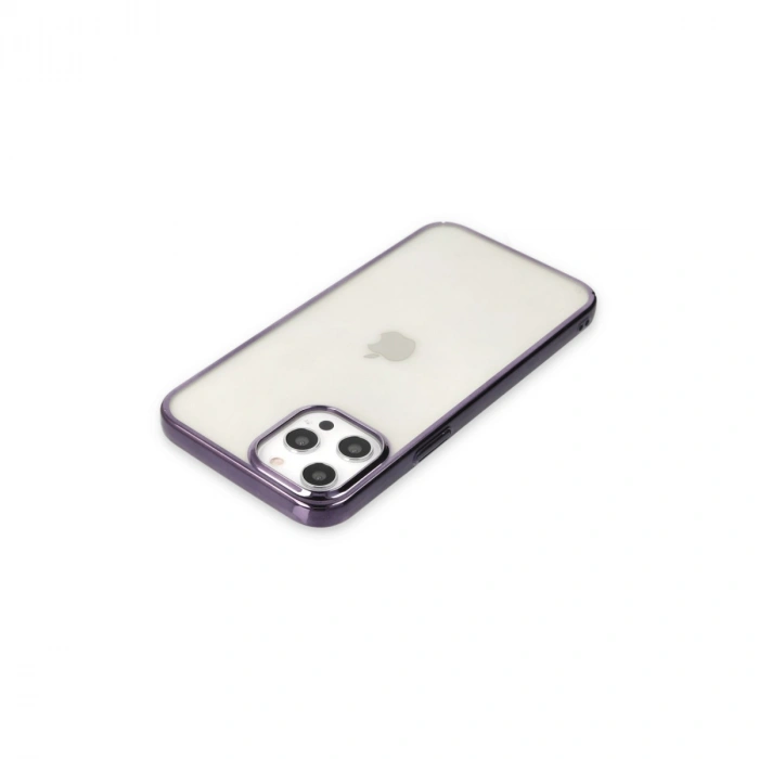 HERŞEYTREND Apple İphone 12 Pro Max Kılıf Element Silikon - Mor