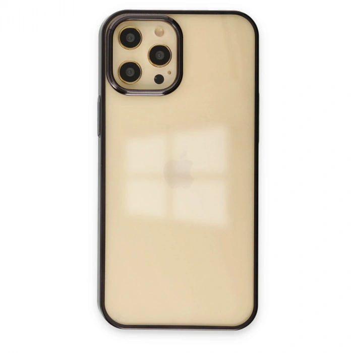 HERŞEYTREND Apple İphone 12 Pro Max Kılıf Element Silikon - Siyah