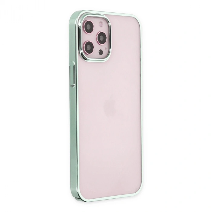 HERŞEYTREND Apple İphone 12 Pro Max Kılıf Element Silikon - Yeşil