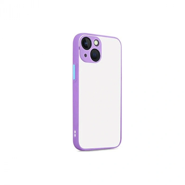 HERŞEYTREND Apple İphone 13 Kılıf Montreal Silikon Kapak - Mor