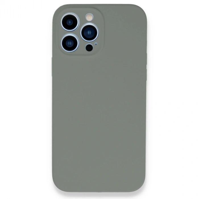 HERŞEYTREND Apple İphone 13 Pro Max Kılıf Lansman Legant Silikon - Gri