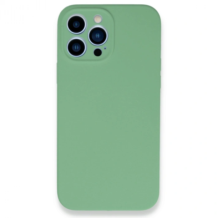 HERŞEYTREND Apple İphone 13 Pro Max Kılıf Lansman Legant Silikon - Yeşil