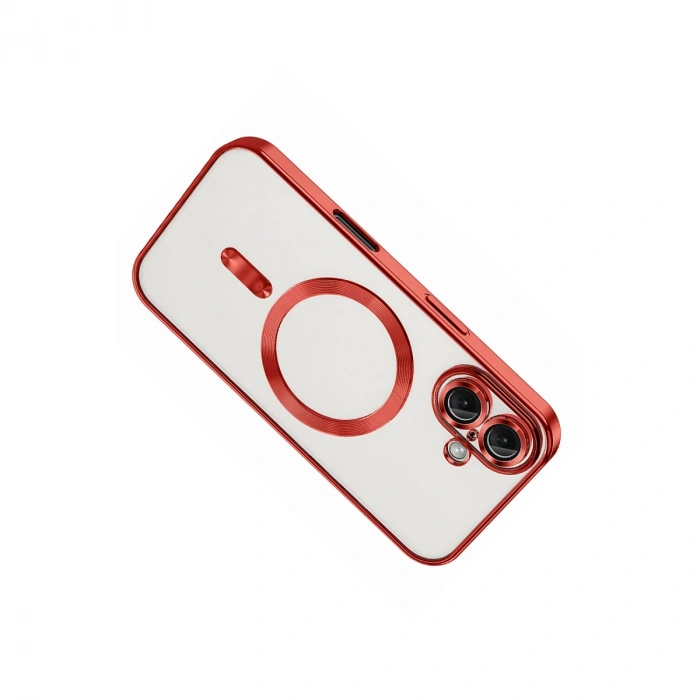 HERŞEYTREND Apple İphone 16 Kılıf Kross Magneticsafe Kapak - Kırmızı