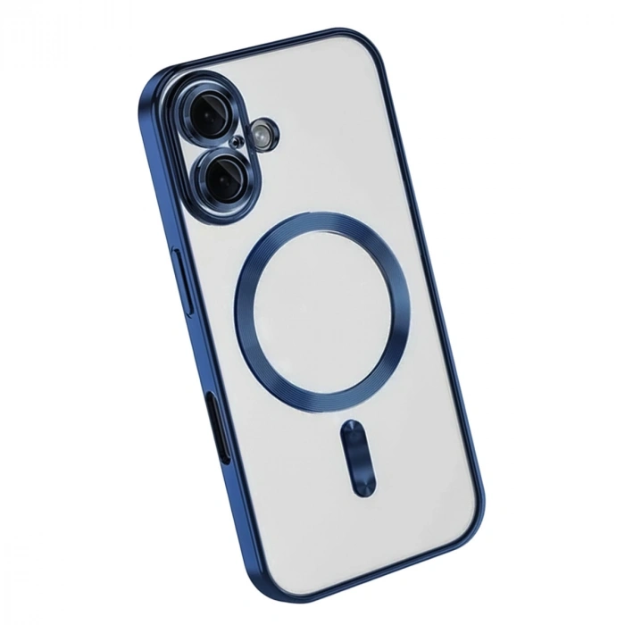HERŞEYTREND Apple İphone 16 Kılıf Kross Magneticsafe Kapak - Lacivert