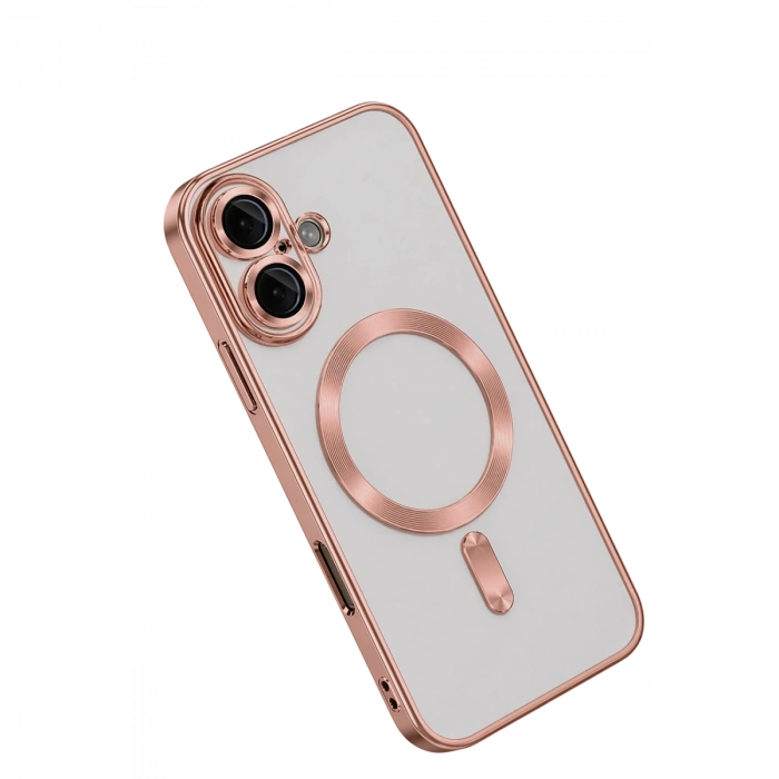 HERŞEYTREND Apple İphone 16 Kılıf Kross Magneticsafe Kapak - Rose