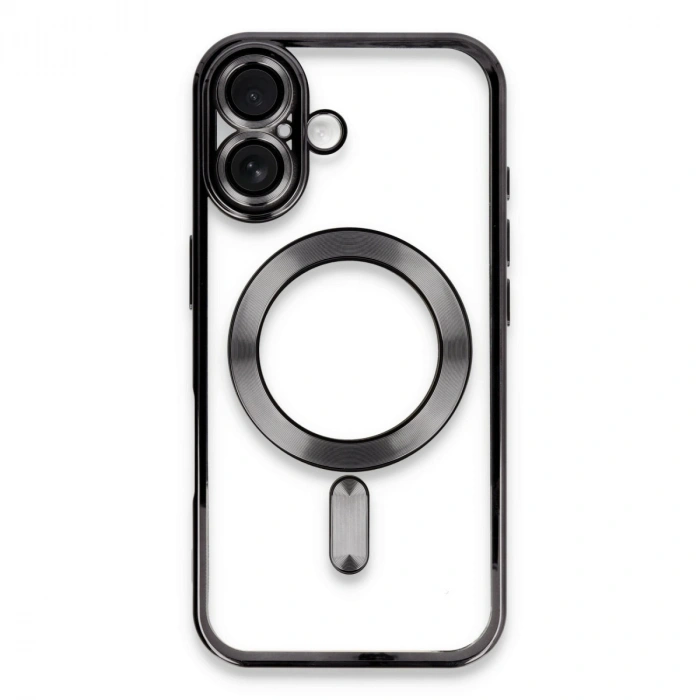 HERŞEYTREND Apple İphone 16 Kılıf Kross Magneticsafe Kapak - Siyah