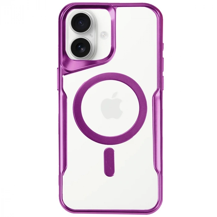 HERŞEYTREND Apple İphone 16 Plus Kılıf Boyi Magsafe Silikon Kapak - Pembe