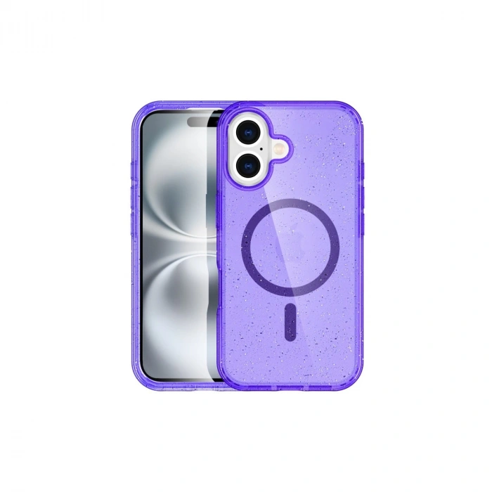 HERŞEYTREND Apple İphone 16 Plus Kılıf  Magsafe Kapak - Mor