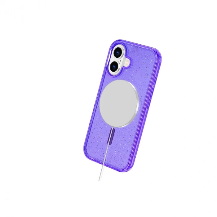 HERŞEYTREND Apple İphone 16 Plus Kılıf  Magsafe Kapak - Mor