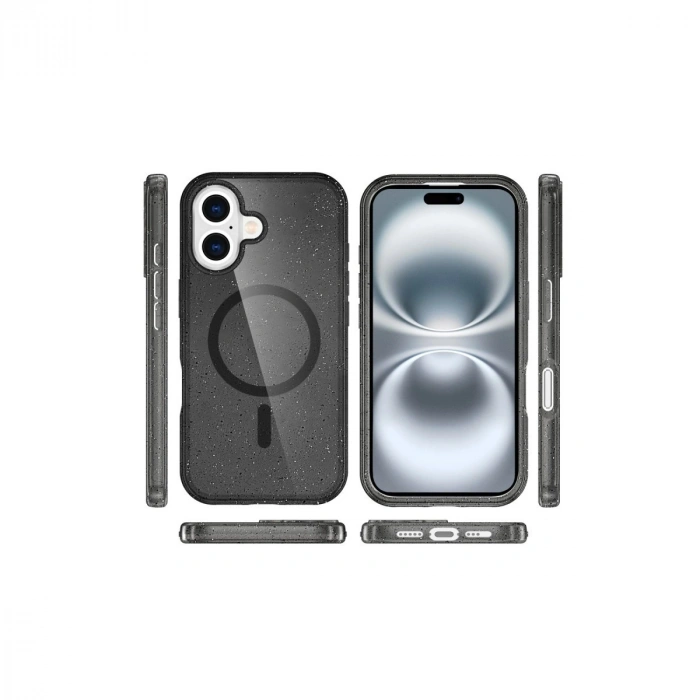 HERŞEYTREND Apple İphone 16 Plus Kılıf  Magsafe Kapak - Siyah