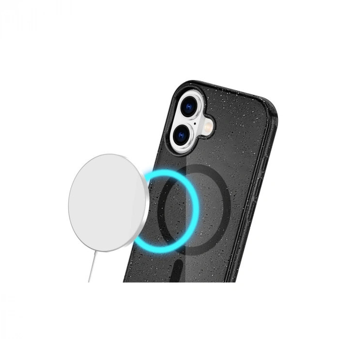 HERŞEYTREND Apple İphone 16 Plus Kılıf  Magsafe Kapak - Siyah