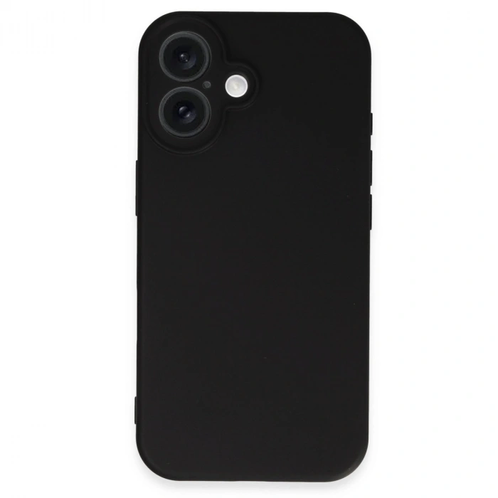 HERŞEYTREND Apple İphone 16 Plus Kılıf Nano İçi Kadife Silikon - Siyah