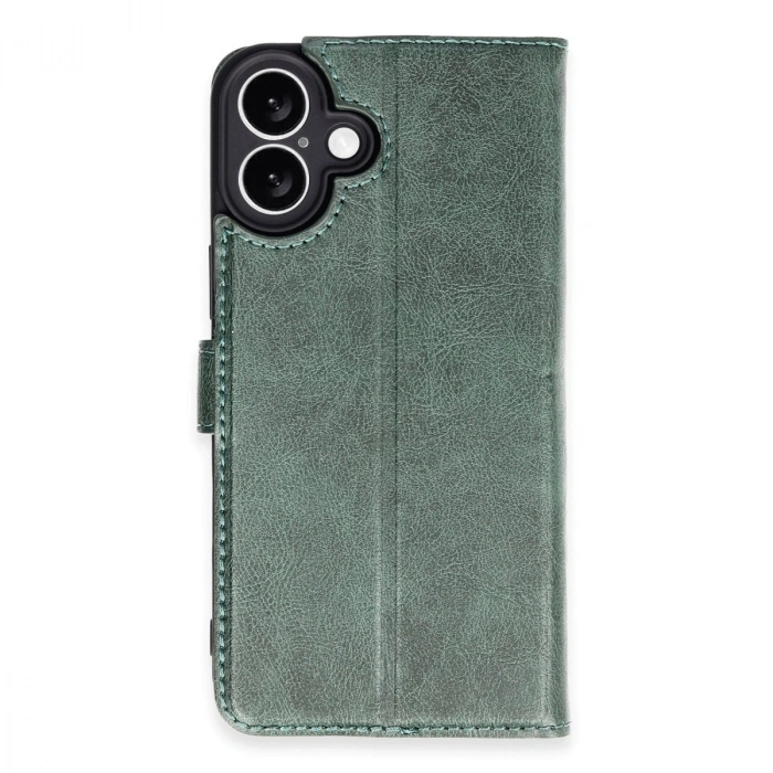 HERŞEYTREND Apple İphone 16 Plus Kılıf Trend S Plus Kapaklı Kılıf - Yeşil