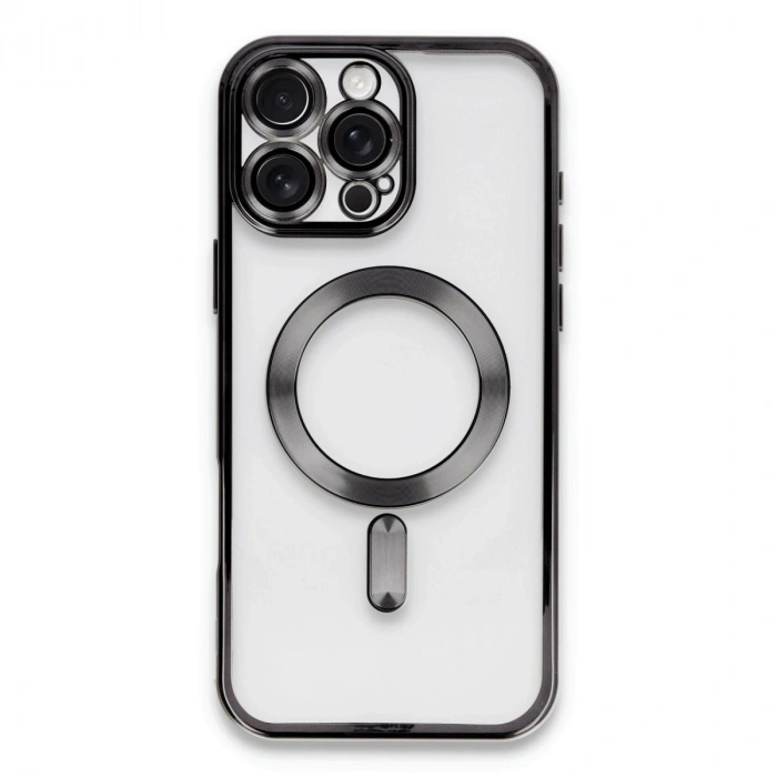 HERŞEYTREND Apple İphone 16 Pro Kılıf Kross Magneticsafe Kapak - Siyah